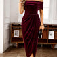 💃Christmas Sale 49% OFF🎉Elegantes, schulterfreies Maxikleid mit Rüschen für Damen
