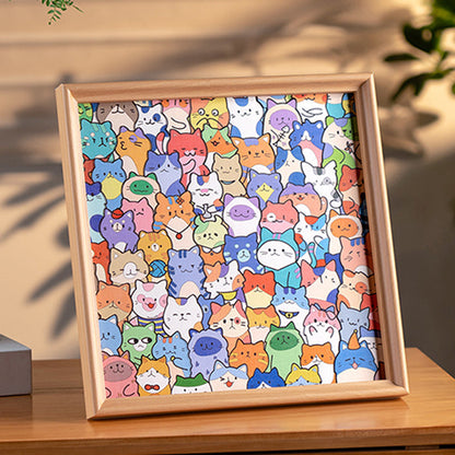 ✨ DIY-Holzrahmen für Katzenpuzzles – Bemalen, gestalten und präsentieren Sie Ihre Lieblingsfotos!