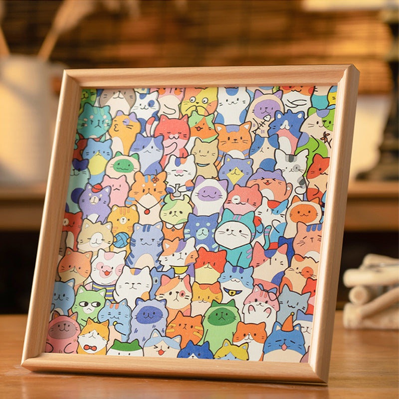 ✨ DIY-Holzrahmen für Katzenpuzzles – Bemalen, gestalten und präsentieren Sie Ihre Lieblingsfotos!