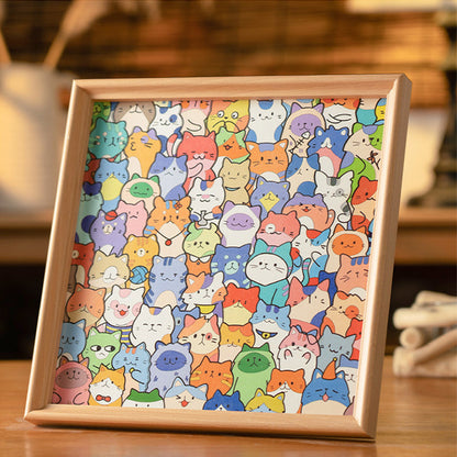 ✨ DIY-Holzrahmen für Katzenpuzzles – Bemalen, gestalten und präsentieren Sie Ihre Lieblingsfotos!
