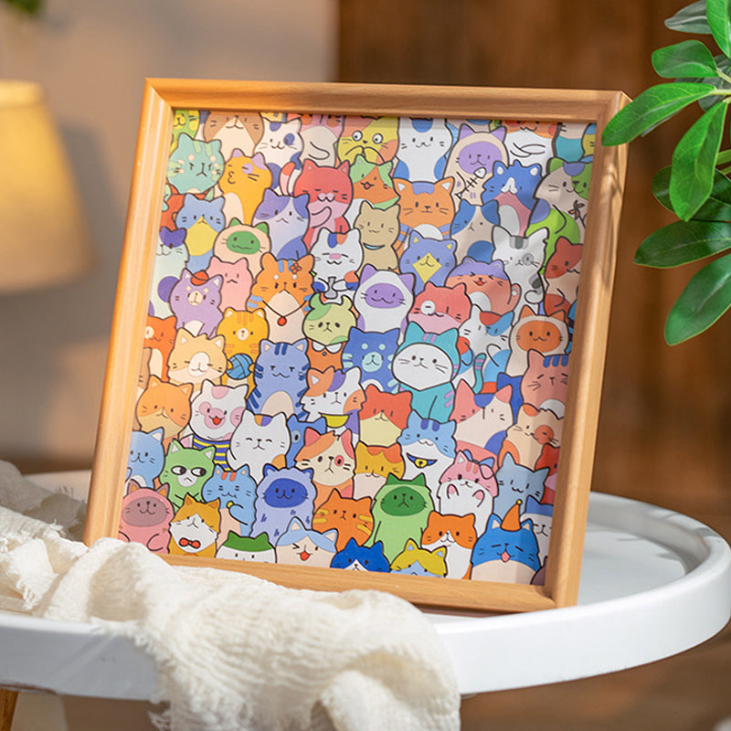 ✨ DIY-Holzrahmen für Katzenpuzzles – Bemalen, gestalten und präsentieren Sie Ihre Lieblingsfotos!