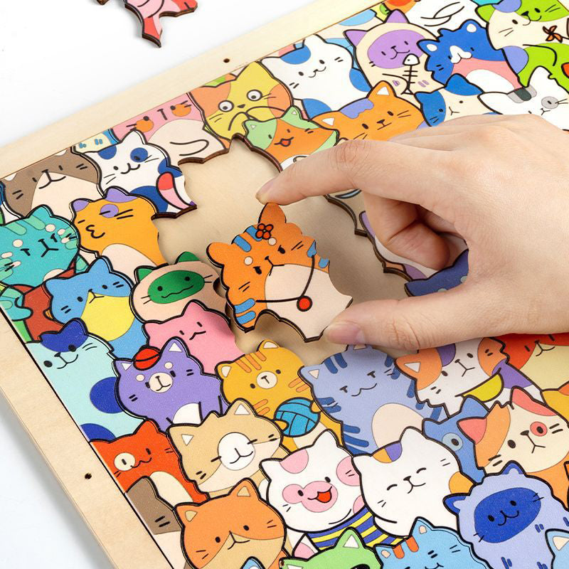 ✨ DIY-Holzrahmen für Katzenpuzzles – Bemalen, gestalten und präsentieren Sie Ihre Lieblingsfotos!