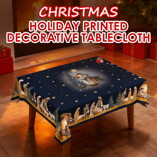 🔥Solange der Vorrat reicht 40 % Rabatt!🎉Weihnachtsurlaub Gedruckte Dekorative Tischdecke