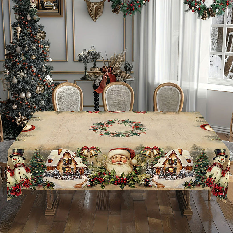 🔥Solange der Vorrat reicht 40 % Rabatt!🎉Weihnachtsurlaub Gedruckte Dekorative Tischdecke