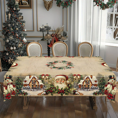 🔥Solange der Vorrat reicht 40 % Rabatt!🎉Weihnachtsurlaub Gedruckte Dekorative Tischdecke