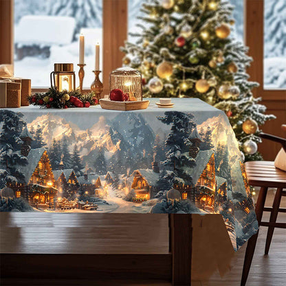 🔥Solange der Vorrat reicht 40 % Rabatt!🎉Weihnachtsurlaub Gedruckte Dekorative Tischdecke