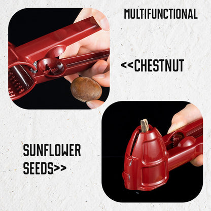🔥 50 % RABATT! ✨ Leichter manueller Nussknacker – Spritzschutz, Aluminium und Edelstahl, einfach zu verwenden für Nüsse und Mandeln 🥜⚙️