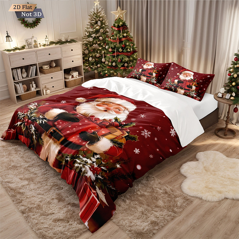 🎅【Früher Weihnachtskauf: 50% Rabatt!】🎄 Festives Christmas 3-Teiliges Bettwäscheset