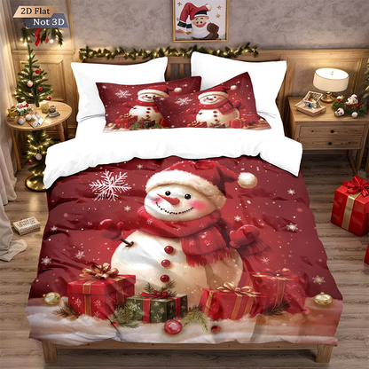 🎅【Früher Weihnachtskauf: 50% Rabatt!】🎄 Festives Christmas 3-Teiliges Bettwäscheset