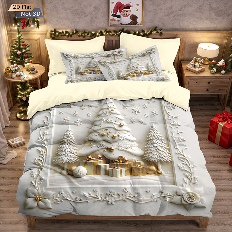 🎅【Früher Weihnachtskauf: 50% Rabatt!】🎄 Festives Christmas 3-Teiliges Bettwäscheset