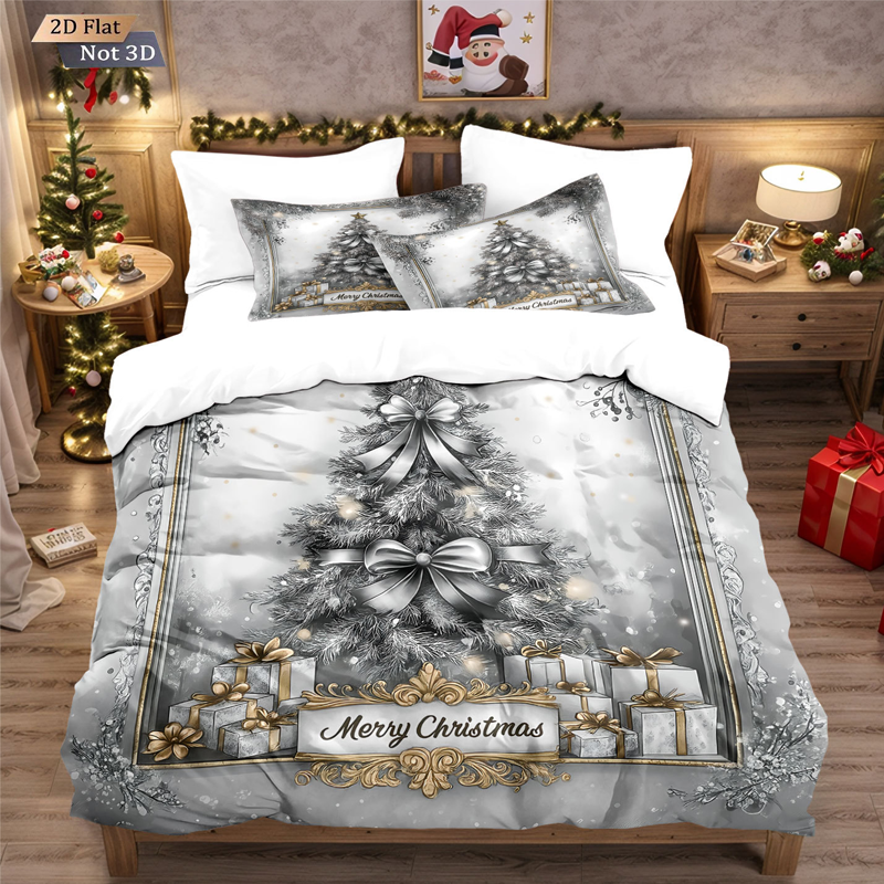 🎅【Früher Weihnachtskauf: 50% Rabatt!】🎄 Festives Christmas 3-Teiliges Bettwäscheset
