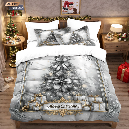 🎅【Früher Weihnachtskauf: 50% Rabatt!】🎄 Festives Christmas 3-Teiliges Bettwäscheset