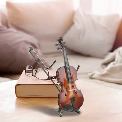 🔥Solange der Vorrat reicht 40 % Rabatt!🎉 Spielbare kleine Violine Figurine