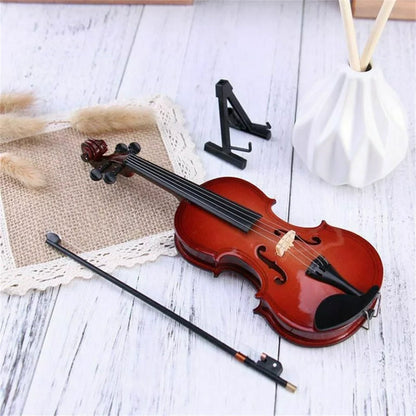 🔥Solange der Vorrat reicht 40 % Rabatt!🎉 Spielbare kleine Violine Figurine