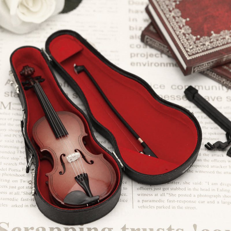 🔥Solange der Vorrat reicht 40 % Rabatt!🎉 Spielbare kleine Violine Figurine