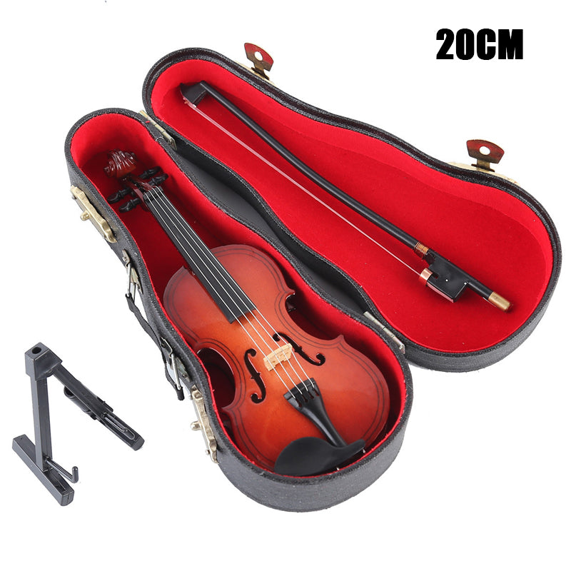 🔥Solange der Vorrat reicht 40 % Rabatt!🎉 Spielbare kleine Violine Figurine