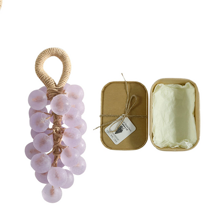 🎄 Handgemachte Trauben- & Erdbeer-Seife – Perfektes Weihnachtsgeschenk 🎁