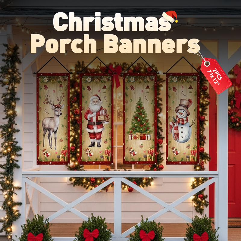 Weihnachts-Türbanner 🎄 | Festliche Weihnachtsdekoration für Zuhause und Partys