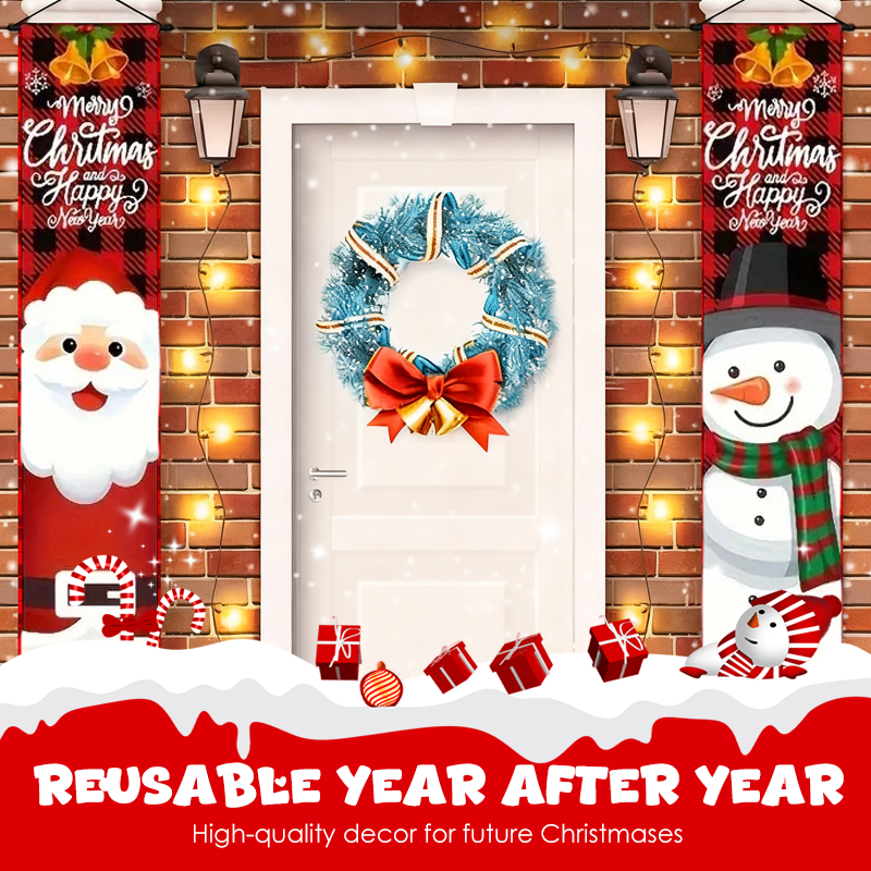 Weihnachts-Türbanner 🎄 | Festliche Weihnachtsdekoration für Zuhause und Partys