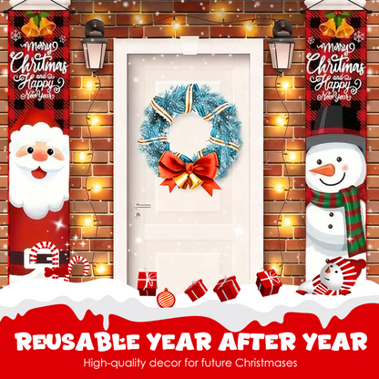 Weihnachts-Türbanner 🎄 | Festliche Weihnachtsdekoration für Zuhause und Partys