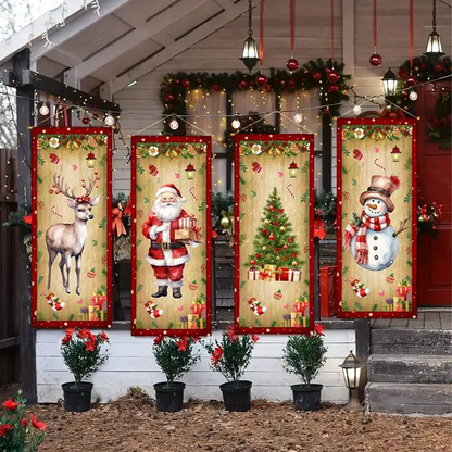 Weihnachts-Türbanner 🎄 | Festliche Weihnachtsdekoration für Zuhause und Partys