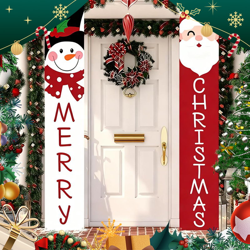 Weihnachts-Türbanner 🎄 | Festliche Weihnachtsdekoration für Zuhause und Partys