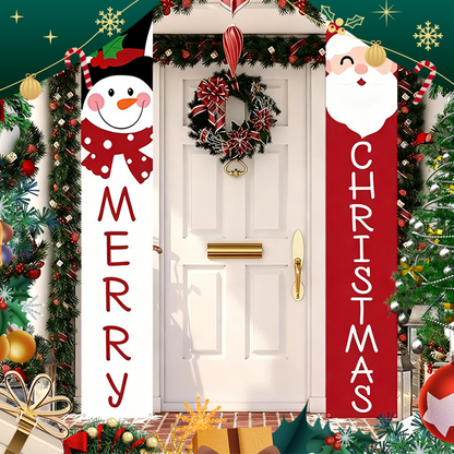 Weihnachts-Türbanner 🎄 | Festliche Weihnachtsdekoration für Zuhause und Partys
