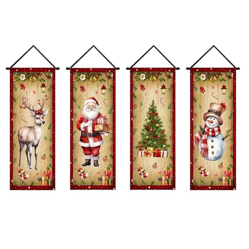 Weihnachts-Türbanner 🎄 | Festliche Weihnachtsdekoration für Zuhause und Partys