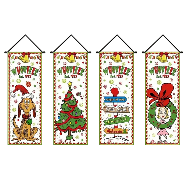 Weihnachts-Türbanner 🎄 | Festliche Weihnachtsdekoration für Zuhause und Partys