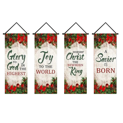Weihnachts-Türbanner 🎄 | Festliche Weihnachtsdekoration für Zuhause und Partys