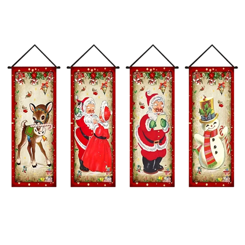 Weihnachts-Türbanner 🎄 | Festliche Weihnachtsdekoration für Zuhause und Partys