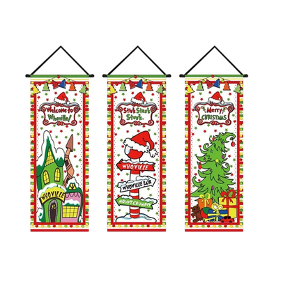 Weihnachts-Türbanner 🎄 | Festliche Weihnachtsdekoration für Zuhause und Partys