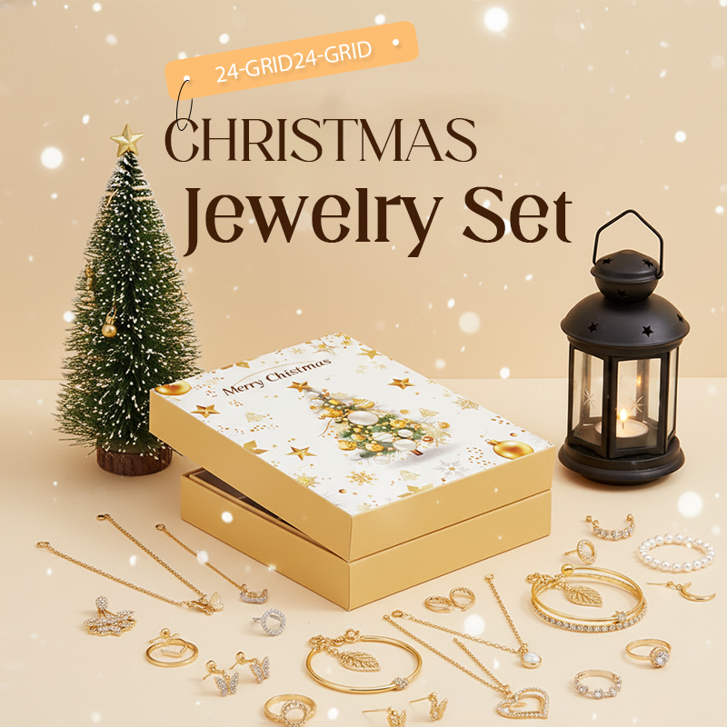 💖Black Friday Super Sale – 50 % Rabatt!💖 24-teiliges Set Weihnachts-Adventskalender mit exquisitem Schmuck