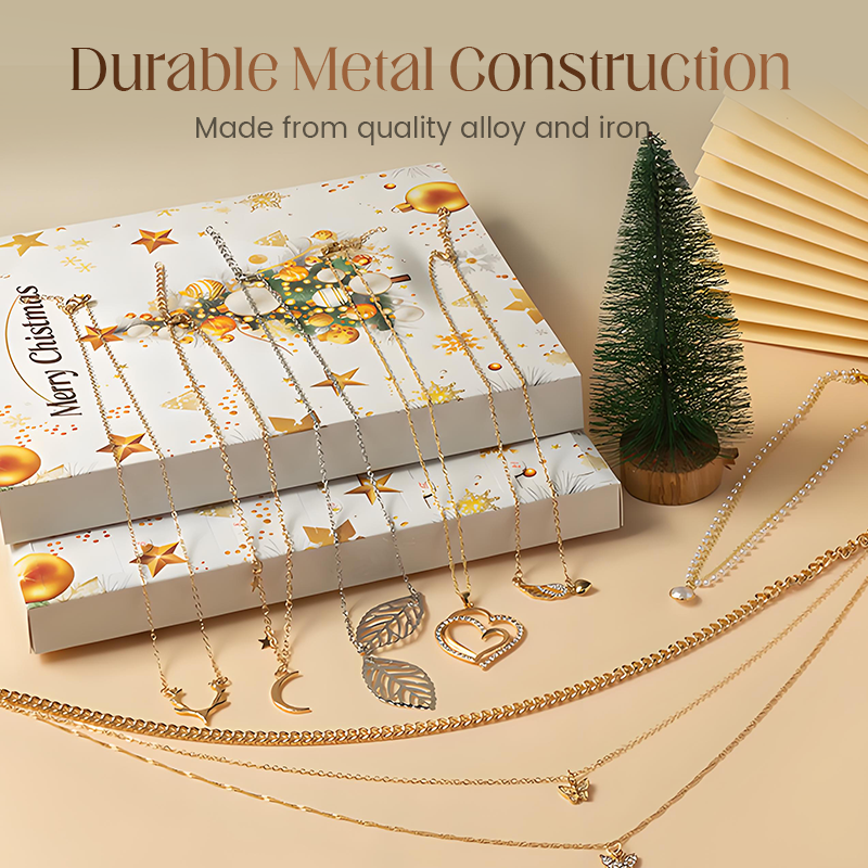 💖Black Friday Super Sale – 50 % Rabatt!💖 24-teiliges Set Weihnachts-Adventskalender mit exquisitem Schmuck
