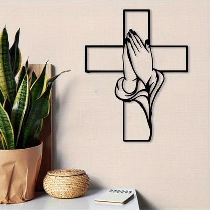 🔥Solange der Vorrat reicht 40 % Rabatt!🎉Spirituelle Wohnkultur Kreuz mit betenden Händen