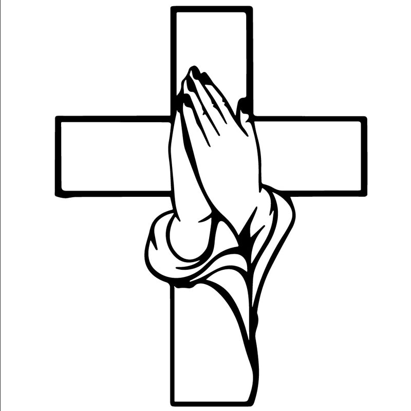🔥Solange der Vorrat reicht 40 % Rabatt!🎉Spirituelle Wohnkultur Kreuz mit betenden Händen