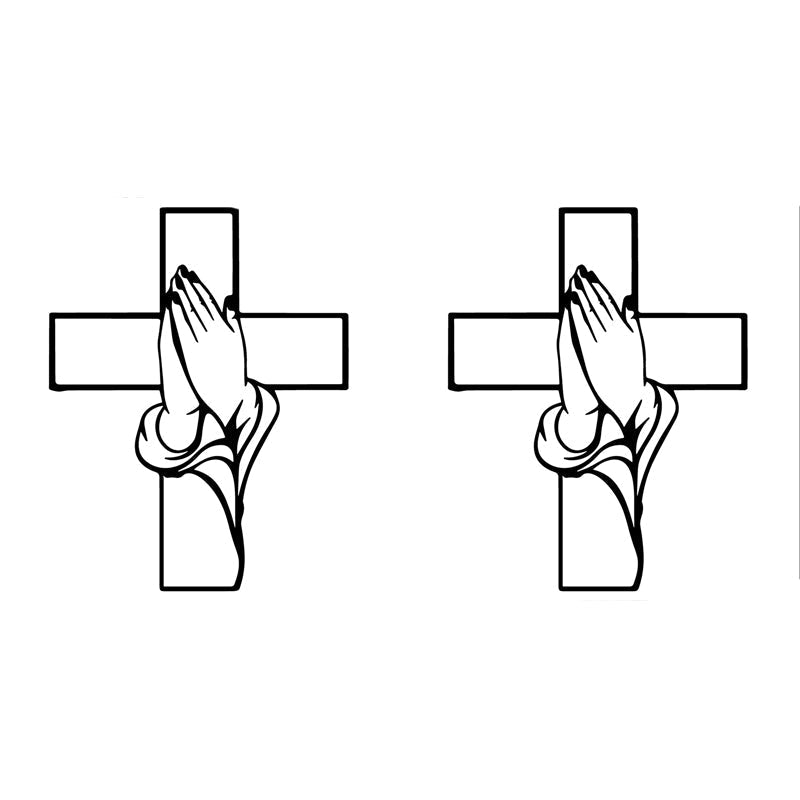 🔥Solange der Vorrat reicht 40 % Rabatt!🎉Spirituelle Wohnkultur Kreuz mit betenden Händen