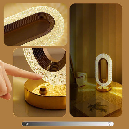 🛍️ 50 % Rabatt – Wiederaufladbare LED-Nachtlichtlampe mit Kristall-Optik, luxuriöses Design für Schlafzimmer & Wohnbereich ✨