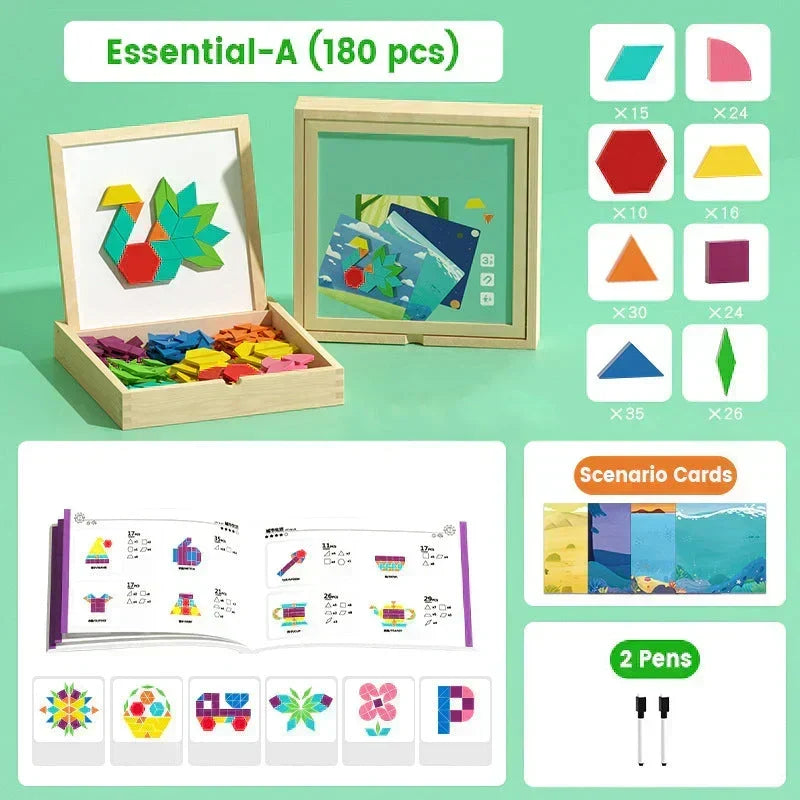 🧩 50% RABATT! 🎄 Magnetisches Holz-Puzzle – Spielerisch & lehrreich – Perfektes Weihnachtsgeschenk ✨