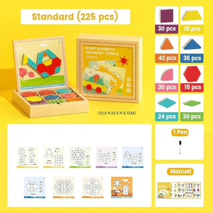 🧩 50% RABATT! 🎄 Magnetisches Holz-Puzzle – Spielerisch & lehrreich – Perfektes Weihnachtsgeschenk ✨
