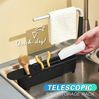 🔥LETZTER TAG SALE 49 % RABATT 🔥Aktualisiertes Teleskop-Aufbewahrungsregal für die Spüle