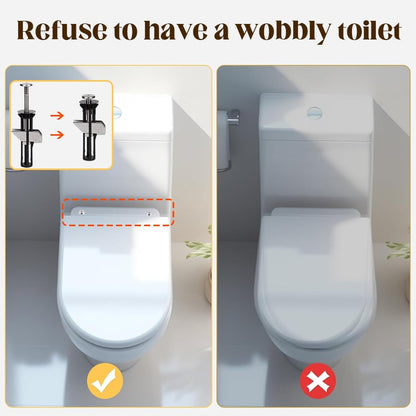 🔩 KAUF 1 ERHALT 1 KOSTENLOS! 🚽 TOILETTENSITZ-SCHRAUBENKIT - Rostfreie Beschichtung & Universelle Passform, Inklusive Werkzeug für Einfache Installation🔧