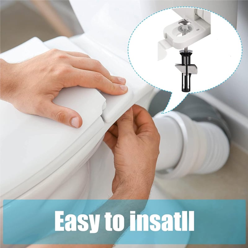 🔩 KAUF 1 ERHALT 1 KOSTENLOS! 🚽 TOILETTENSITZ-SCHRAUBENKIT - Rostfreie Beschichtung & Universelle Passform, Inklusive Werkzeug für Einfache Installation🔧