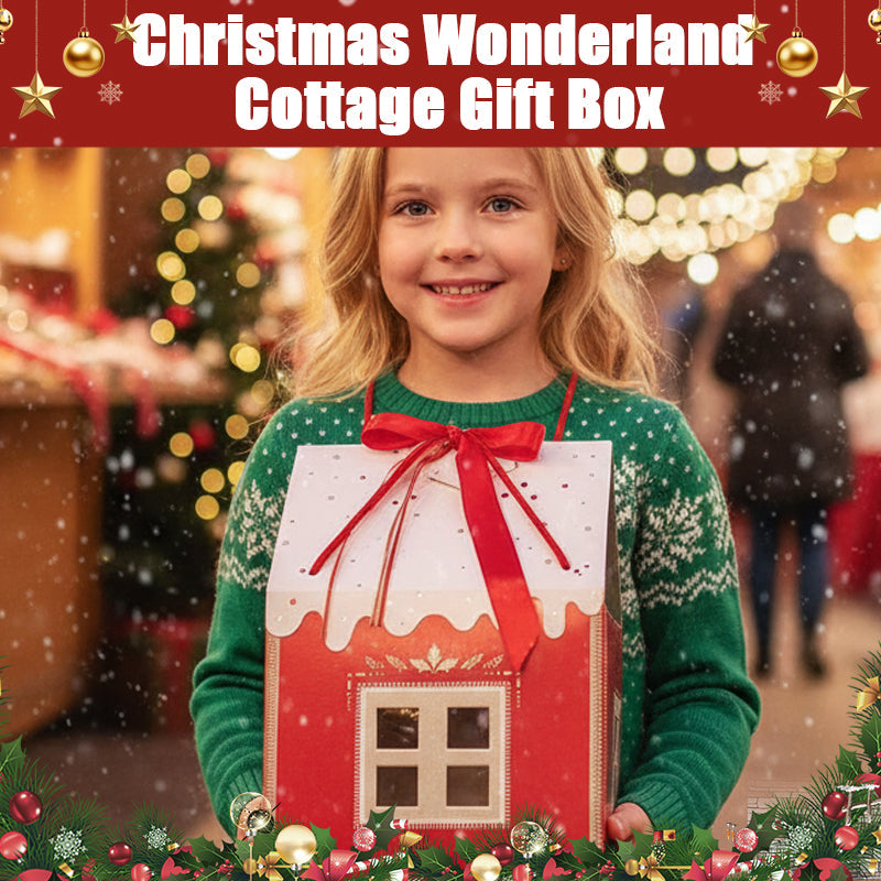 🔥Solange der Vorrat reicht 40 % Rabatt!🎉Weihnachtswunderland-Cottage-Geschenkbox