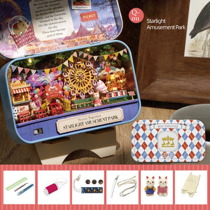 🎅Frühweihnachtlicher Ausverkauf – 50 % Rabatt🎁Box Theater Puppenhaus-Bausatz zum Selberbauen