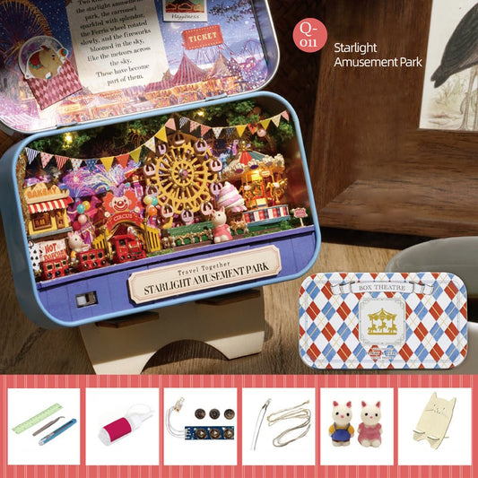 🎅Frühweihnachtlicher Ausverkauf – 50 % Rabatt🎁Box Theater Puppenhaus-Bausatz zum Selberbauen