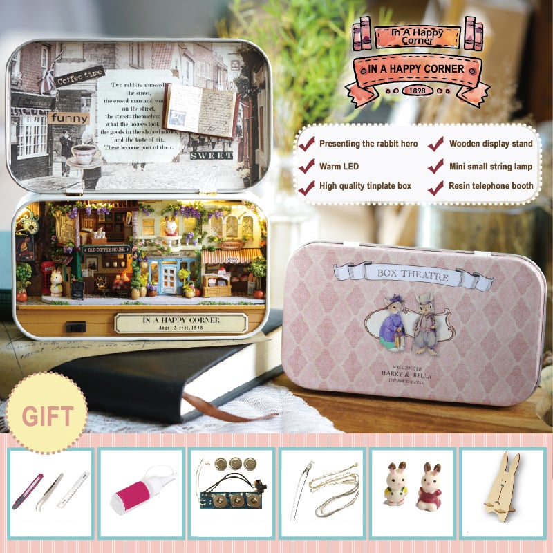 🎅Frühweihnachtlicher Ausverkauf – 50 % Rabatt🎁Box Theater Puppenhaus-Bausatz zum Selberbauen