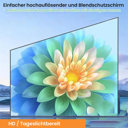 ❄️Sommerfrische 50 % Rabatt！📺120 Zoll faltbare Projektions-Leinwand – matte Anti-Licht-Oberfläche für Heimkino-Feeling