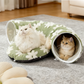 Waschbares Katzen-Tunnelbett für Wohnungskatzen