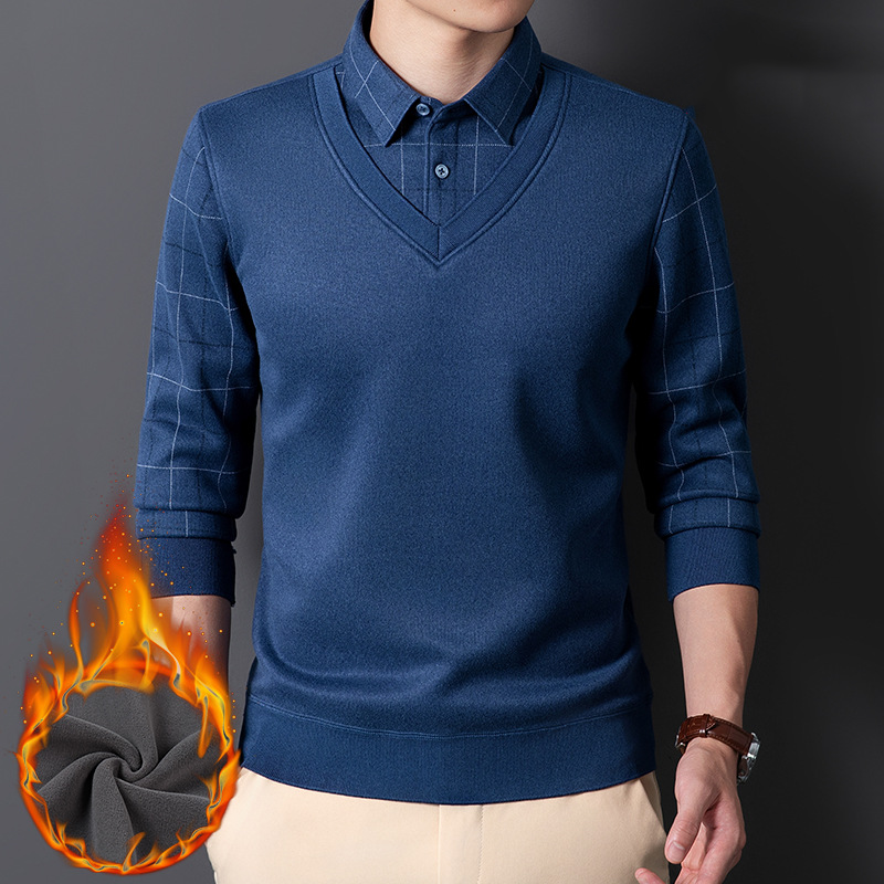🔥Solange der Vorrat reicht 40 % Rabatt!🎉Casual Thermo-Hemd für Herren in Layering-Optik